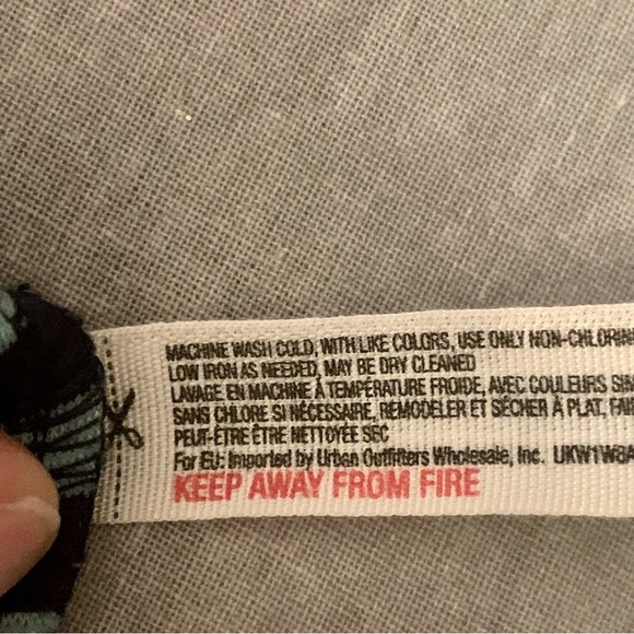 FREE PEOPLE Beach Striped Dress Navy Multi Knit Cover Up Short Sleeves Casual - Picture 14 of 14